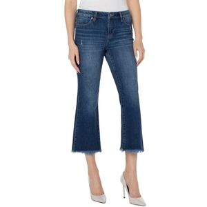 Liverpool Dark Wash Cropped Jeans